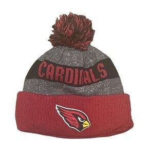 Arizona Cardinals Football Red Sport Knit New Era Beanie Winter Hat NFL Pom Pom